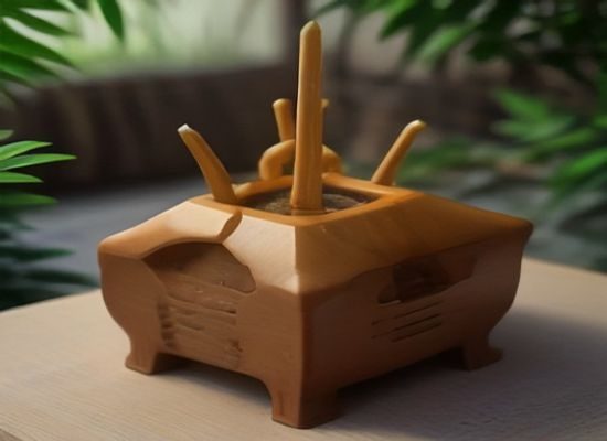美剧之家编辑团队工作台场景，显示器上显示着美剧资料分类表格，旁边有咖啡杯和便签本，环境明亮整洁，透露出严谨而轻松的整理氛围
